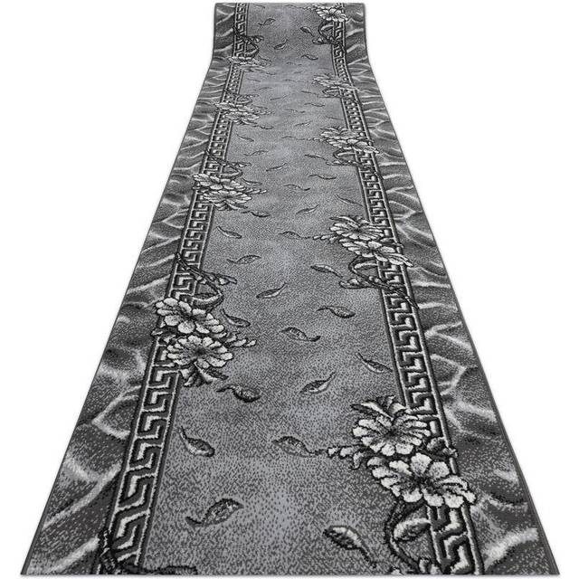 RUGSX Runner Rug - Floral/Leaf Pattern Grå