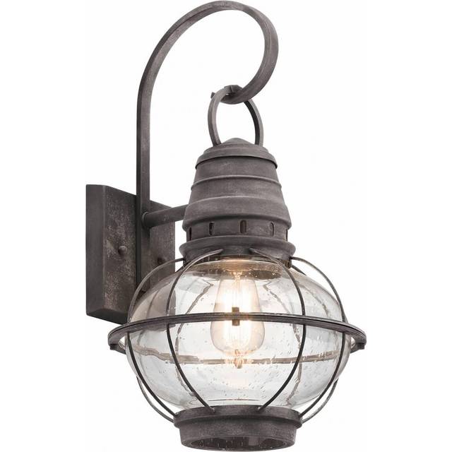Kichler KL/BRIDGEPOINT/L Bridge Point Large Wall Lantern Weathered Zin