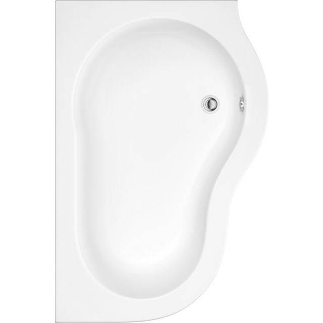 Irwell - White 1500mm x 1000mm Modern Bathroom Corner Bath with Panel - Right Hand Bath - Milano