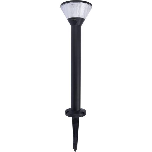 LUTEC KARLO udendørs LED bedlampe/spydlampe med solceller, H45 cm, IP44, sort