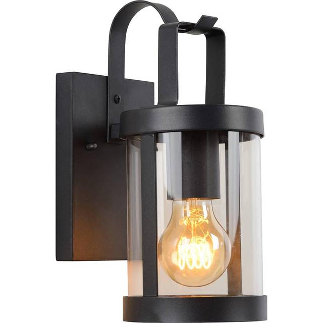 Lucide Lindelo Cottage Wall Lantern Light Outdoor - 1xE27 - IP23 - Black, Black
