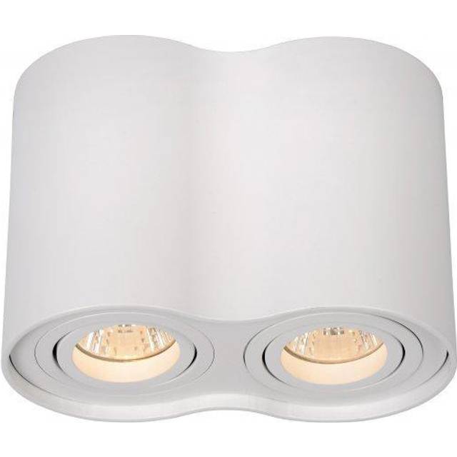 Lucide Tube Modern Surface Mounted Ceiling Spotlight - 2Xgu10 - White, White