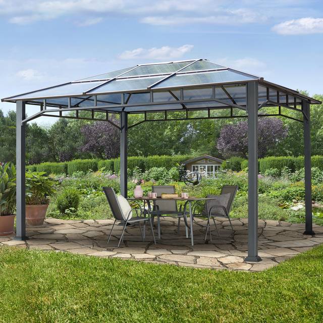 Paviljong, Hardtop Sunset Deluxe, 3x4m, utan gardiner - (300161)