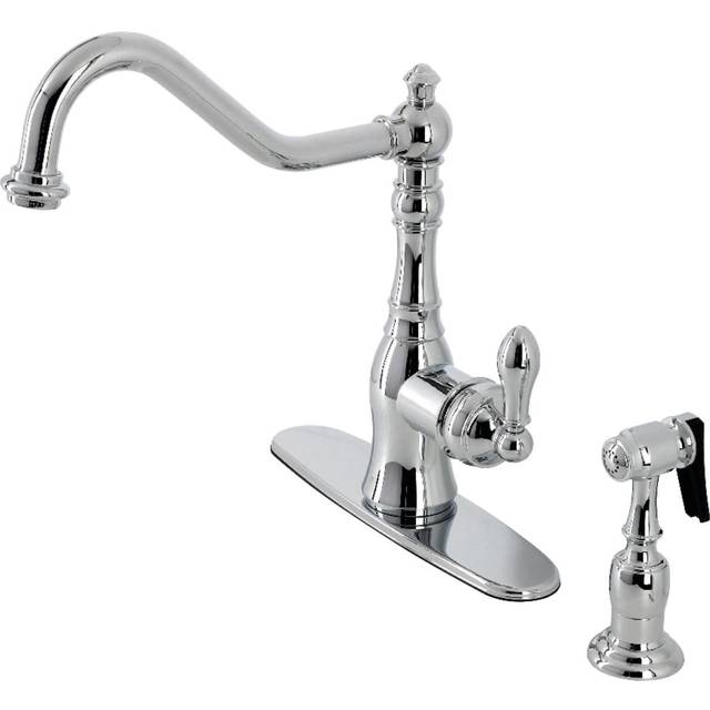 Kingston Brass GSY7701ACLBS American Classic Kitchen Faucet  Polished Chrome 10 x 9.5 x 12.19