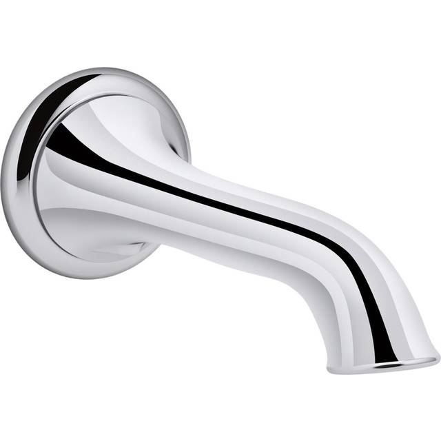 Kohler K-72791-CP Artifacts Wall-Mount Bath Spout with Flare Design  Less Handles  Polished Chrome  One Size