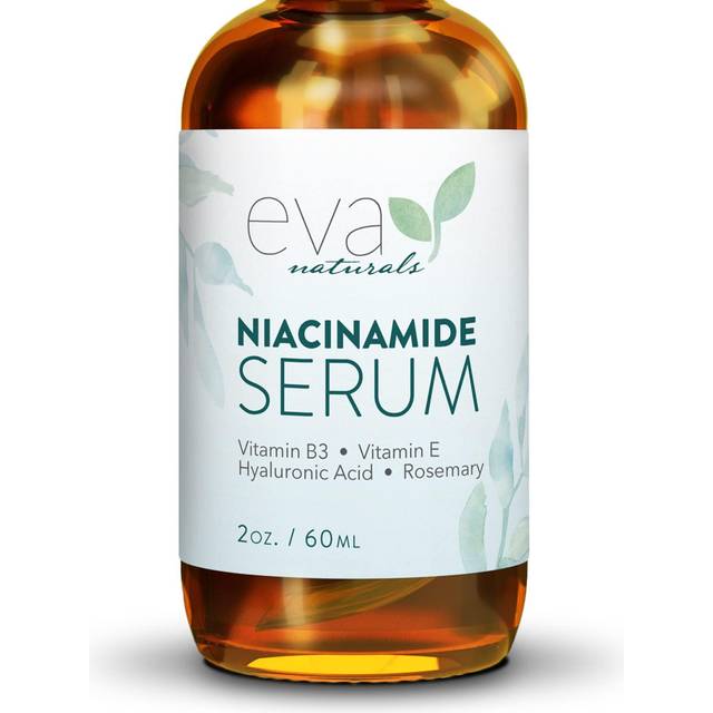 Niacinamide 5% Serum by Eva Naturals (60 ml) - Vitamin B3 Anti-Aging Skin Moisturizer and Reduces Appearance of Wrinkles, Lines Diminishes Acne B