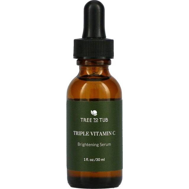 Tree to Tub Skin Brightening Triple Action Vitamin C Serum for Face 1 fl oz