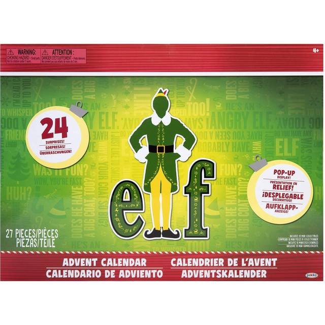 Jakks Holiday Elf Advent Calendar  Enjoy 24 Days of Fun Collectible Surprise Figures