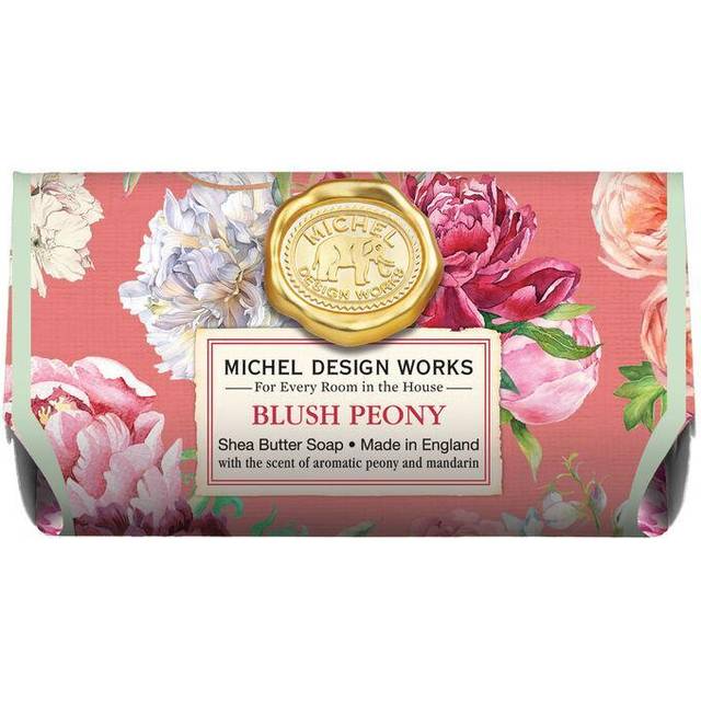 Michel Design Works Large Bath Soap Bar  Blush Peony