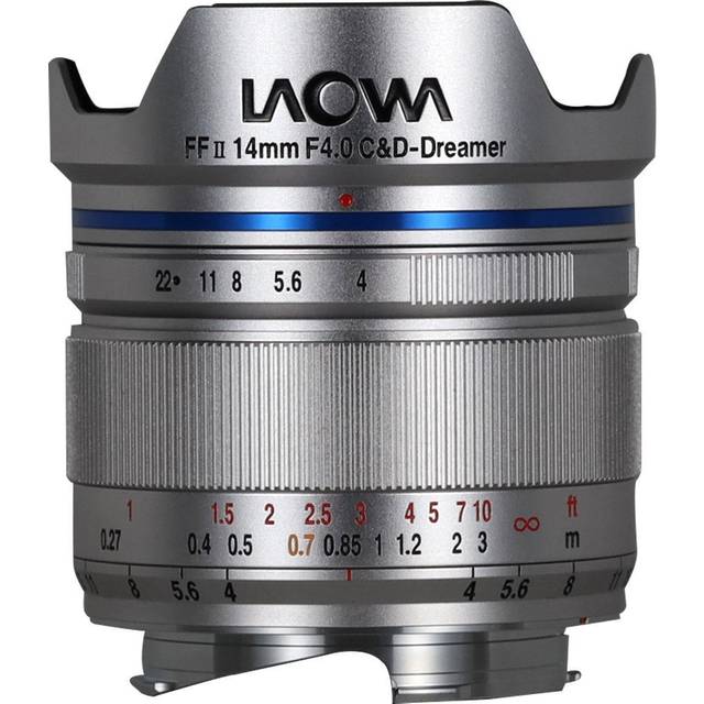 Laowa 14mm f4 FF RL Zero-D Lens- Silver for Leica M - Sliver