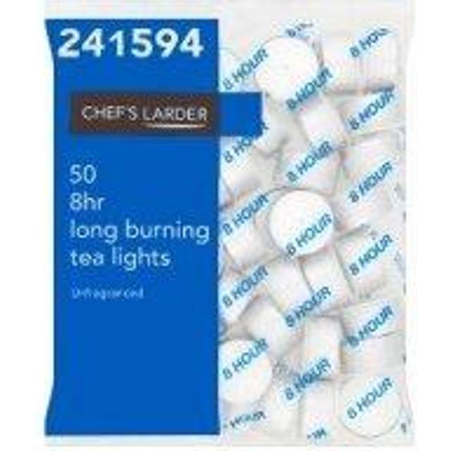 Chef's Larder 50 8hr Long Burning Tea Lights