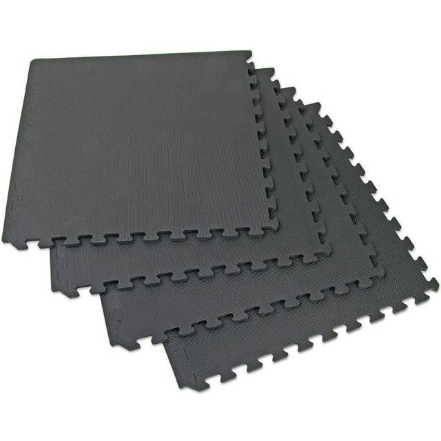 66fit Interlocking Mats x 4pcs - Home Gym Garage Floor Yoga Fitness Exercise