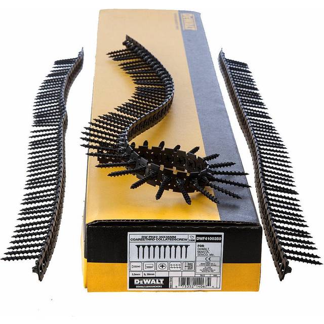 Dewalt 3.5 x 35mm Coarse Thread Collated Drywall Screws Black Box of 1000