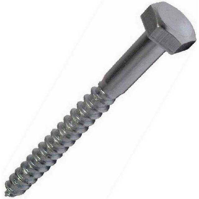 Forge 5CS1250 Coach Screw Hexagon Head Single Thread ZP M12 x 50mm Bag of 5