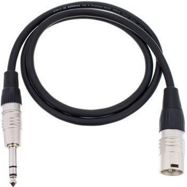 Sommer Cable HBP-XM6S-0090 Audio Adapterkabel [1x XLR-kontakt 3-polig - 1x Teleplugg: 6,3 mm (mono)] 0.90 m Svart
