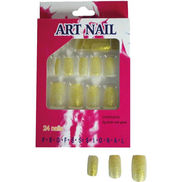 ESPA Kunstige Negle Guld Glitter 24-pak