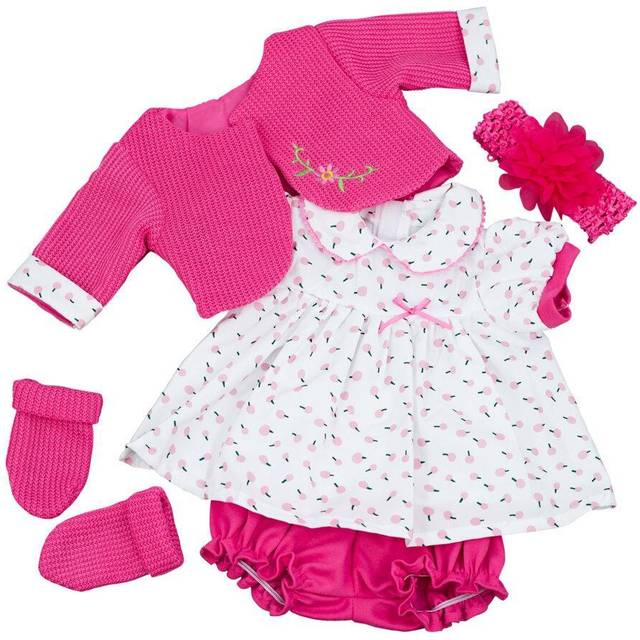 "( Hot Pink Girl Outfit) The Magic Toy Shop 20"" Lifelike Reborn Dolls Clothes Handmade Outfit Girl Boy Toy Dress"