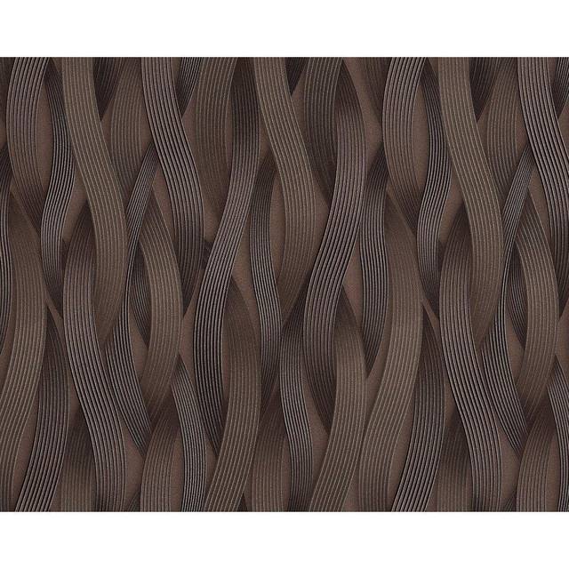 EDEM 81130BR26 Stripes wallpaper metallic highlights brown bronze 10.65 sqm
