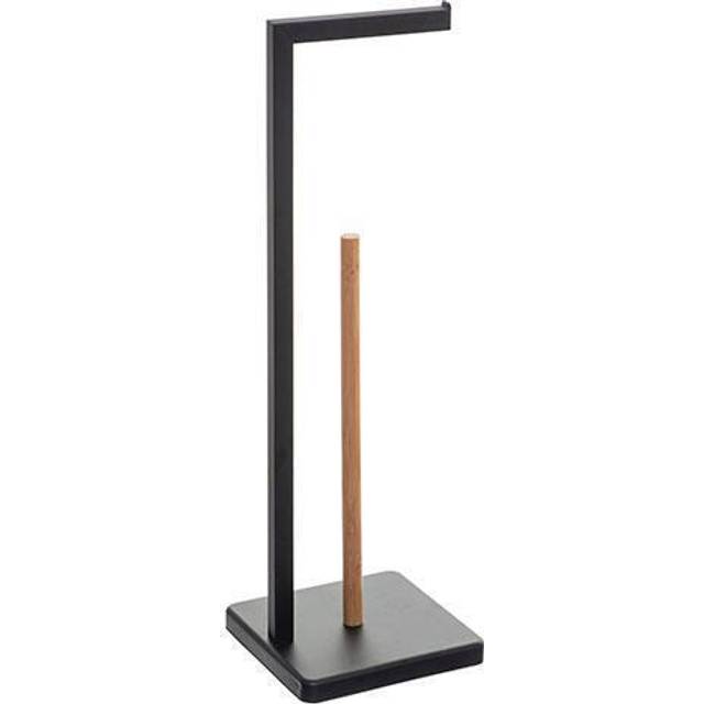 Natureo Bamboo Toilet Roll Holder - Black
