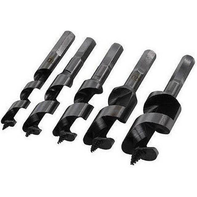 5 Piece 10mm 25mm Stubby Auger Bit Set Wood Timber Drill Bits - Multi - One Size