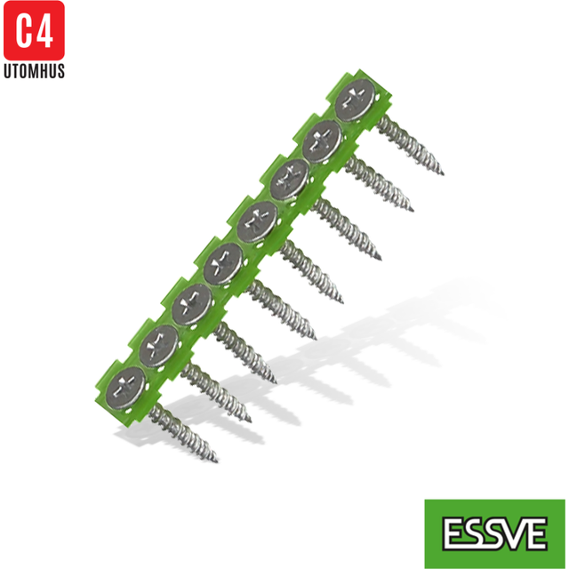 Bandad Gipsskruv GU Aqua kombi, för trä/stålregel, klarar utomhusmiljö. CorrSeal Essve 536340; 3,9x40 mm; 1000 st.