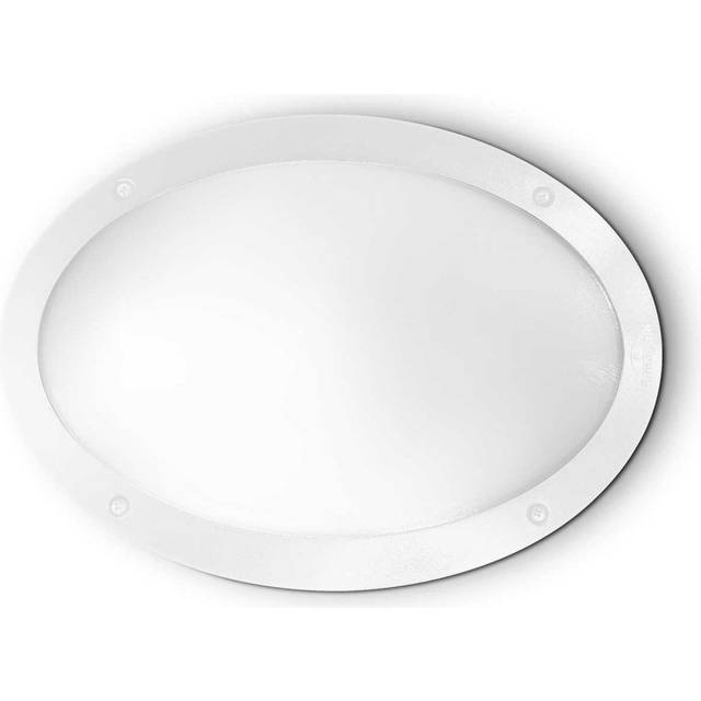 Ideal Lux - Maddi - 1 Light Diffuser Outdoor Flush Ceiling / Wall Light White IP66, E27