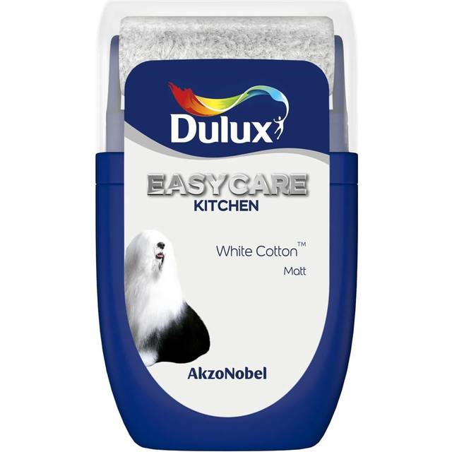 Dulux Easycare Kitchen Paint Tester Pot White Cotton - 30ml