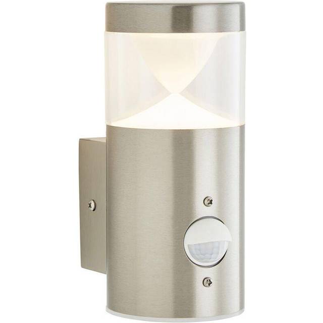 Zink POLLUX 4W LED Outdoor Wall Lantern with PIR Stainless Steel