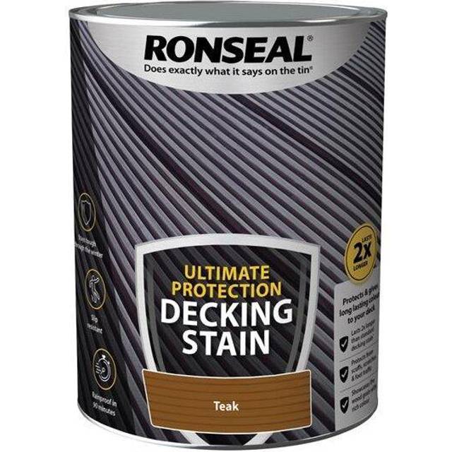 Ronseal Ultimate Protection Decking Stain Rich Teak 5 litre 39120