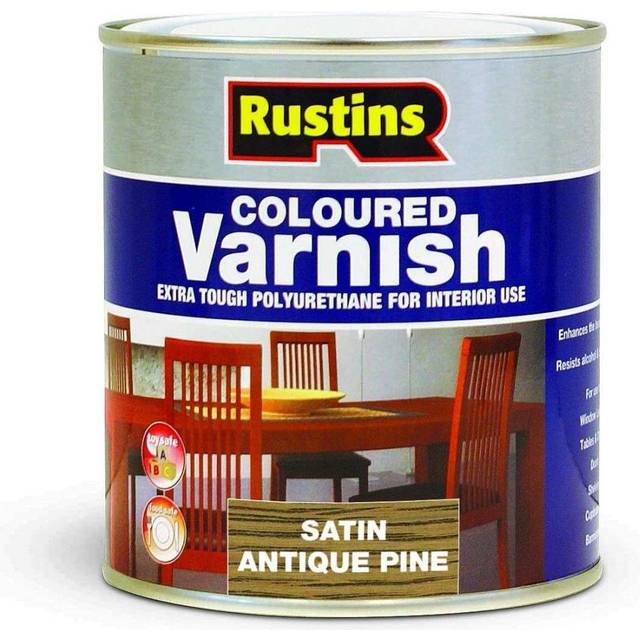 Rustins POSA250 250ml Poly Varnish - Satin Antique Pine