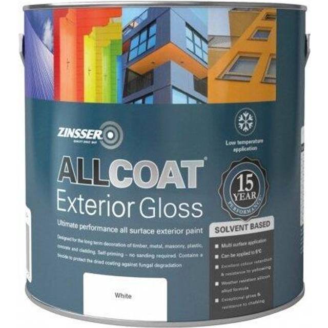 Zinsser Allcoat Exterior Solvent Based Gloss White 1L
