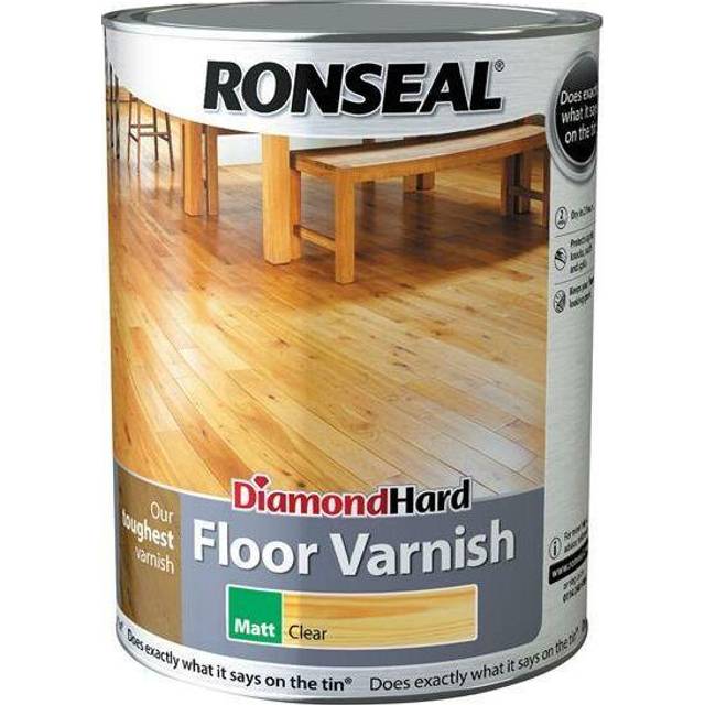 Ronseal Diamond Hard Floor Varnish Matt 5 litre RSLDHFVM5L