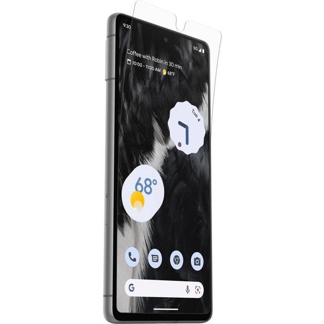 OtterBox Alpha Flex skärmskydd för Google Pixel 7, ultrastarkt skydd mot sprickor, antimikrobiellt skydd