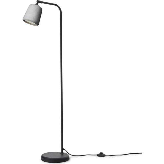 New Works - Material Floor Lamp - Golvlampa - Light Grey Concrete - H125 x Ø23 cm