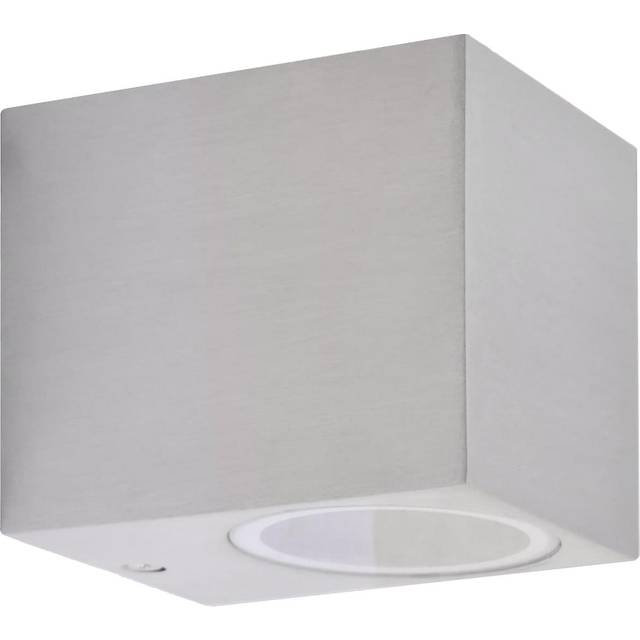 vidaXL Cube Outdoor Wall Lights 2 pcs - Silver