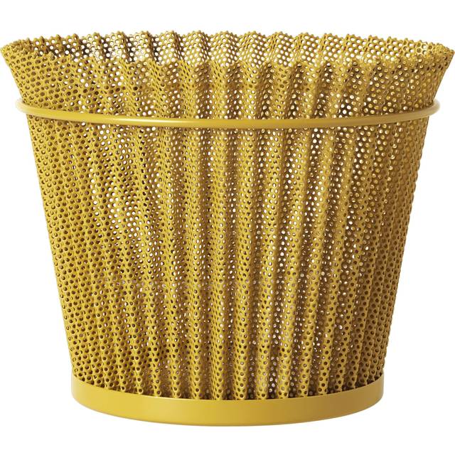 Gubi - Matégot Flower Pot Ø21 cm Mustard Gold - Krukor & vaser - Mathieu Matégot - Guld