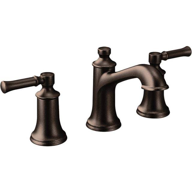 Moen Dartmoor Oil Rubbed Bronze TwoHandle Widespread Bathroom Faucet  Traditional Bathroom Sink Faucet  Valve Required  T6805OR