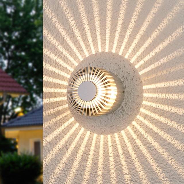 Lucande - Lennias Outdoor Wall Lamp Alu