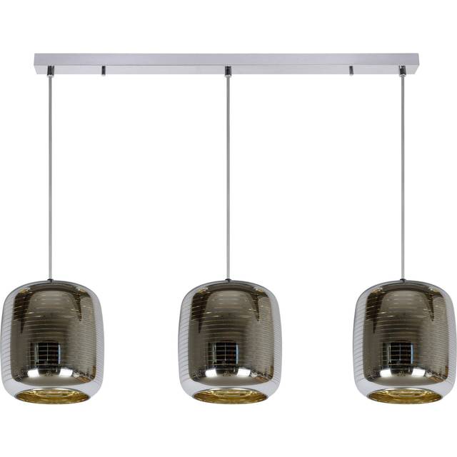 Lucide Eryn 3 Light Bar Ceiling Pendant - Chrome