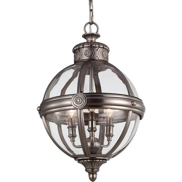 Feiss FE/ADAMS/3P ANL Adams 3 Light Pendant Chandelier