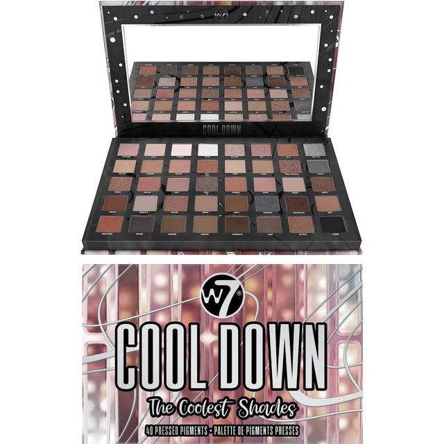 Cool Down Pressed Pigment Palette - 40 High Impact Cool Tone Colours - Flawless Long-Lasting Glam Makeup