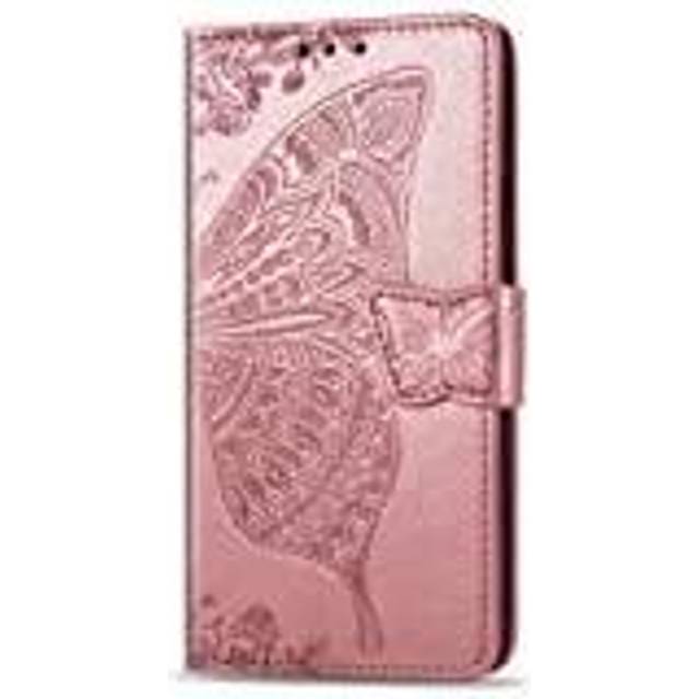 Xiaomi Redmi 9 Plånboksfodral PU-Läder 4-FACK Motiv Fjäril