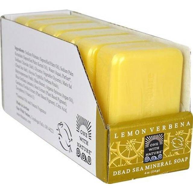 One With Nature Dead Sea Mineral Bar Soap Lemon Verbena 6 Bars