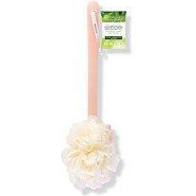 EcoTools 2-in-1 Bath Brush  Shower Loofah with Ergonomic Handle  Cleans Hard-to-Reach Areas  Cleansing & Exfoliating  Recycled Netting  Perfect for Me