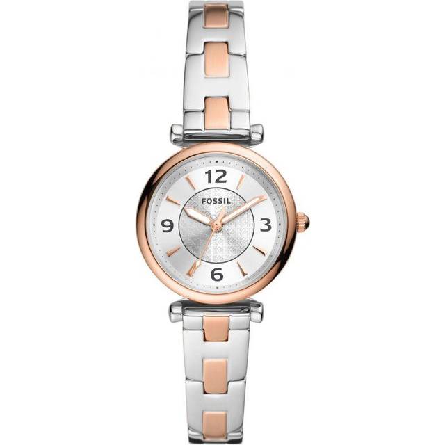 Fossil Carlie WoMens Multicolour Watch ES5201 Stainless Steel (archived) - One Size