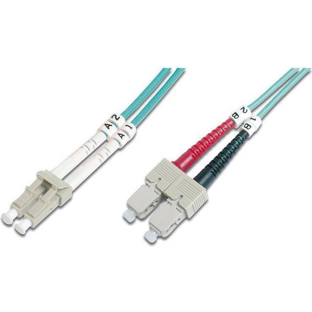 Fiber Optic Multimode Patch Cord, OM 3, LC / SC