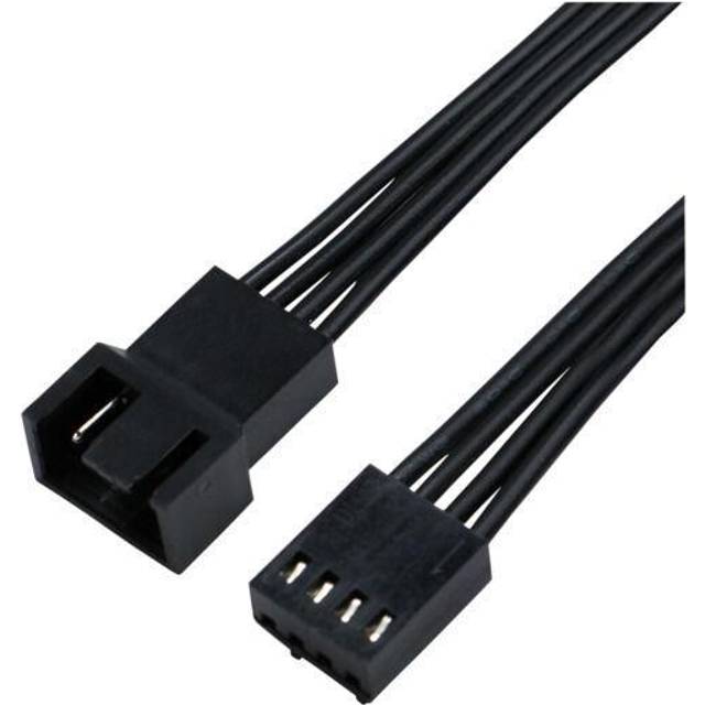 Eletra Pwm Fan 4Pin 50Cm Förlängningskabel, svart