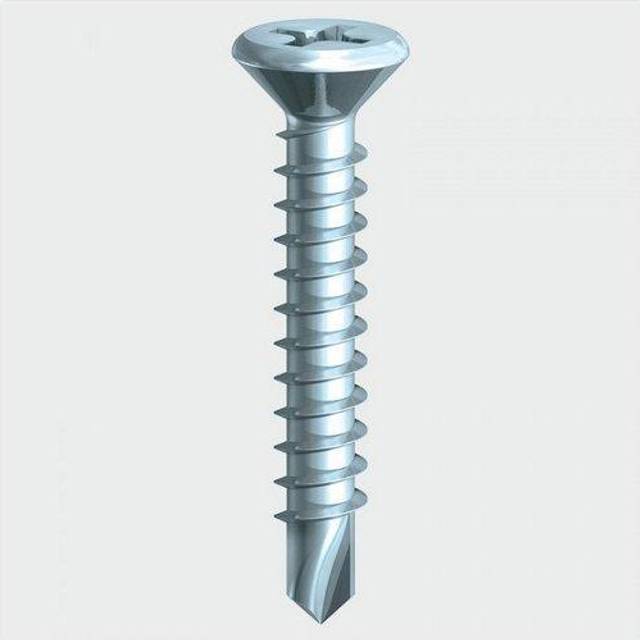 TIMco 3.9 x 25mm Self Drilling PVC CSK Zinc Screws Qty 1000