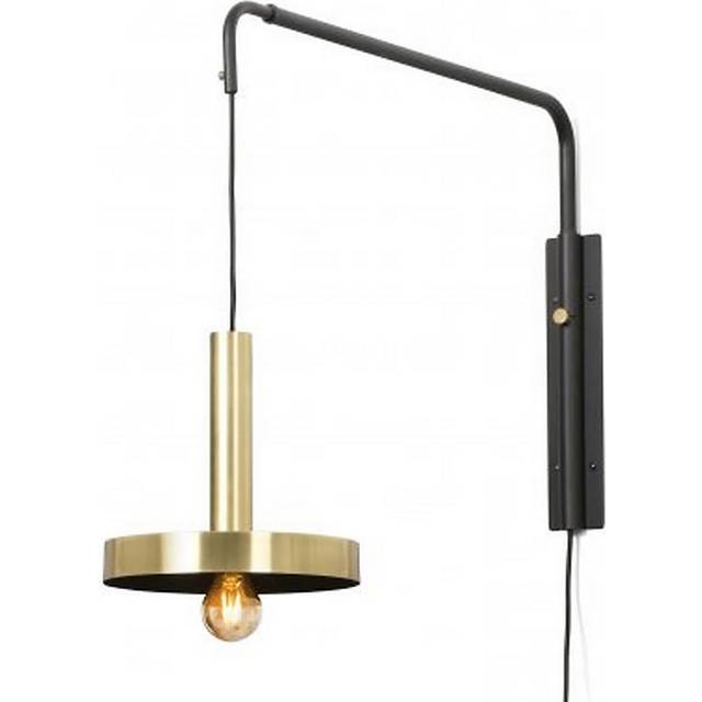 Faro WHIZZ - Wall Light Extendable Satin Gold, Black 1x E27