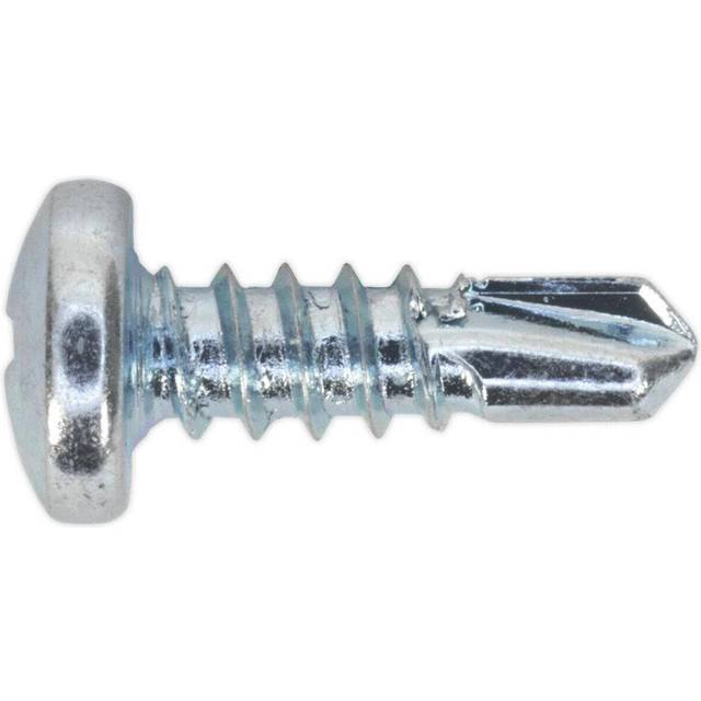100 Pack 4.2 X 13mm Self Drilling Phillips Pan Head Screw - Zinc Plated Fixings